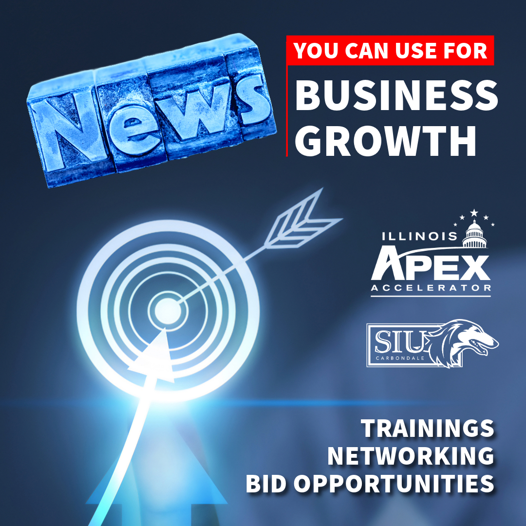 The words "News You can Use for your business" with an image of an arrow in a bullseye